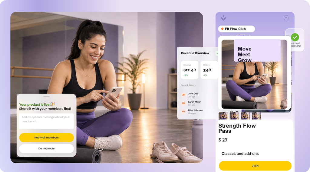 10X community seller storefront mockup